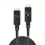 Lindy 40m Fibre Optic Hybrid Micro-HDMI 18G kabel with Detachable HDMI and DVI Connectors