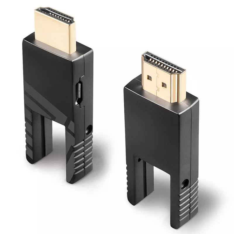 Lindy 40m Fibre Optic Hybrid Micro-HDMI 18G kabel with Detachable HDMI and DVI Connectors
