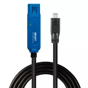 Lindy 5m USB 3.2 Gen 1 C/A Active Extension Pro, 5 m, USB C, USB A, USB 3.2 Gen 1 (3.1 Gen 1), Czarny