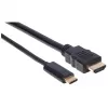 Kabel Manhattan USB-C do HDMI, 4K@30Hz, 2m, czarny, męski na męski, trzyletnia gwarancja