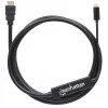 Kabel Manhattan USB-C do HDMI, 4K@30Hz, 2m, czarny, męski na męski, trzyletnia gwarancja