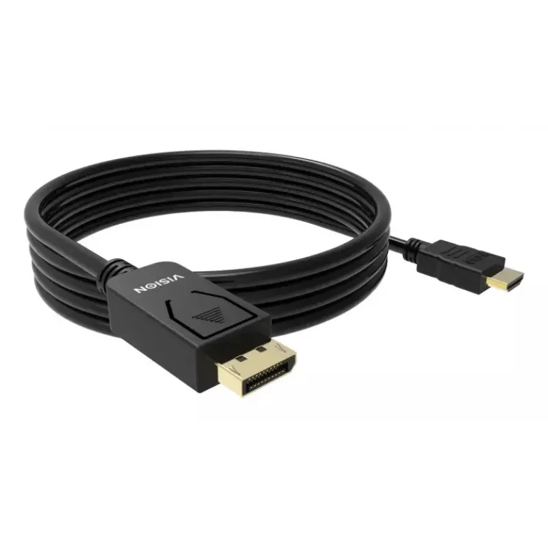Kabel wideo adaptera VISION TC 2MDPHDMI8K/BL — 2 m DisplayPort na HDMI, 6 mm, Czarny