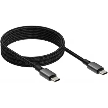 Kabel USB-C do USB-C VISION TC 1MUSBCMAG/BL — 1 m, USB 3.2 Gen 2 (3.1 Gen 2), czarny, styki niklowane