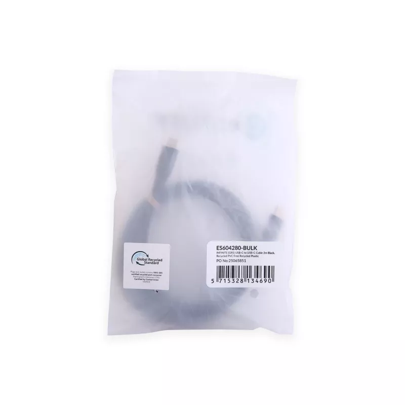 eSTUFF ES604280-BULK Kabel USB USB 2.0 2 m USB C Czarny