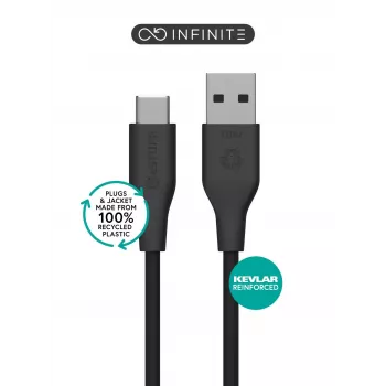 eSTUFF ES605280 Kabel USB 2.0 2 m USB C USB A Czarny