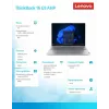 Laptop Lenovo ThinkBook 16 G9 21UT0077PB Windows 11 Pro, Intel (nieokreślony), 16.0 cali WQXGA, 16 GB RAM, 512 GB SSD, Arctic szary
