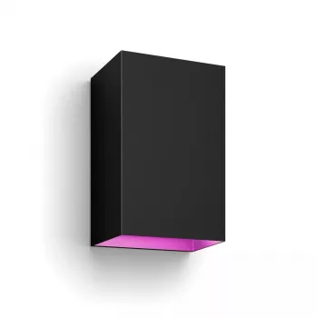 Oświetlenie zewnętrzne ścienne Philips Hue biały and colour ambience Resonate LED czarny