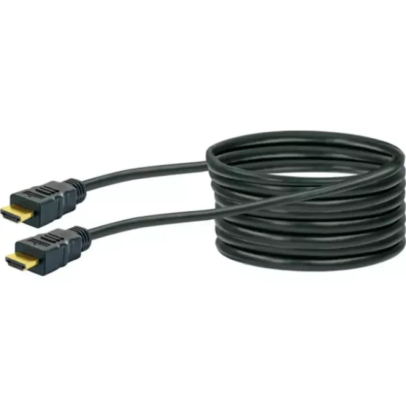 Kabel HDMI SCHWAIGER HDM100 013 — 10 m, HDMI typ A męski–męski, pozłacane styki, czarny