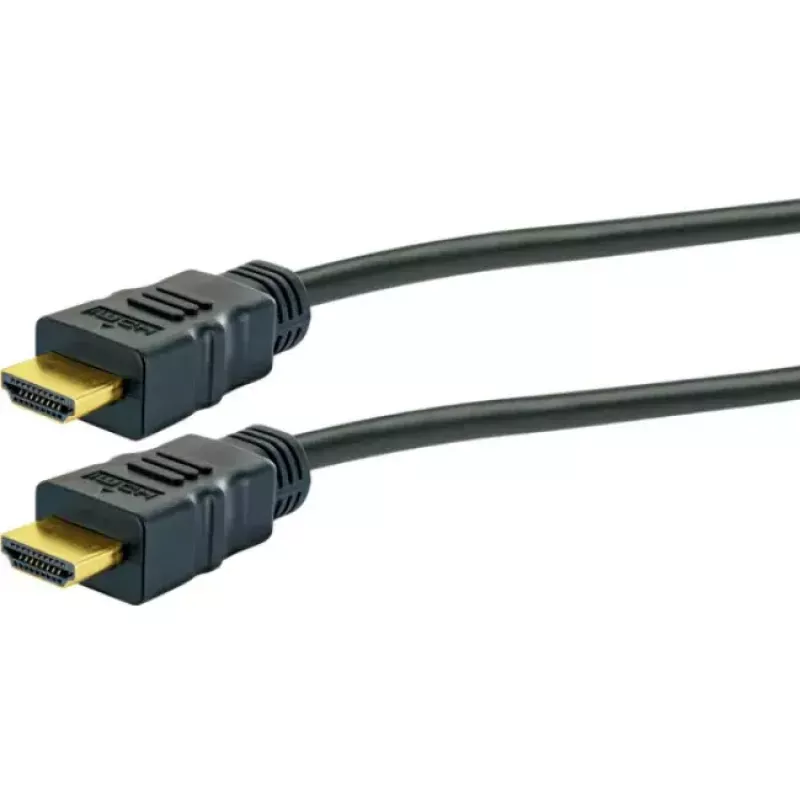 Kabel HDMI SCHWAIGER HDM100 013 — 10 m, HDMI typ A męski–męski, pozłacane styki, czarny