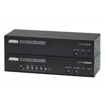 ATEN CE775 AV extender nadajnik i odbiornik AV Czarny