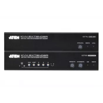 ATEN CE775 AV extender nadajnik i odbiornik AV Czarny
