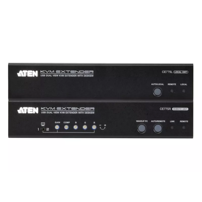 ATEN CE775 AV extender nadajnik i odbiornik AV Czarny