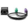 PS/2 kabel Trendnet TK-CAT5P 0.4m 2x 6-p Mini-DIN Czarny