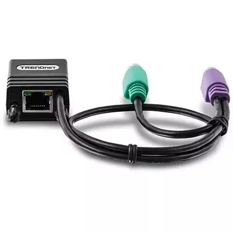 PS/2 kabel Trendnet TK-CAT5P 0.4m 2x 6-p Mini-DIN Czarny
