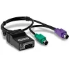PS/2 kabel Trendnet TK-CAT5P 0.4m 2x 6-p Mini-DIN Czarny