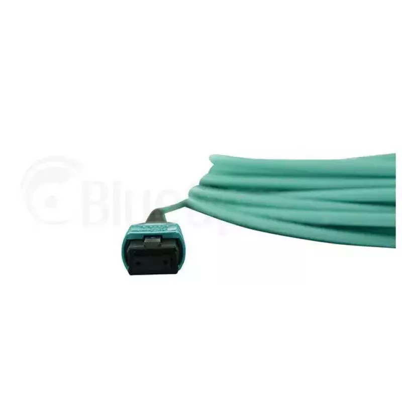 Kabel światłowodowy BlueOptics 9380014-10M MPO do 4x LC, 10 m, OM3, aqua
