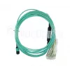 Kabel światłowodowy BlueOptics 9380014-10M MPO do 4x LC, 10 m, OM3, aqua