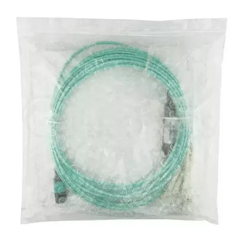 Kabel światłowodowy BlueOptics 9380014-10M MPO do 4x LC, 10 m, OM3, aqua