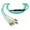 Kabel światłowodowy BlueOptics 9380014-10M MPO do 4x LC, 10 m, OM3, aqua