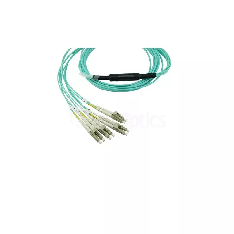 BlueOptics CBL-0170-BO światłowodowy kabel krosowy (patchcord) breakout, MTP-4xLC wielomodowy OM3, 10 m, MTP/UPC, LC/UPC