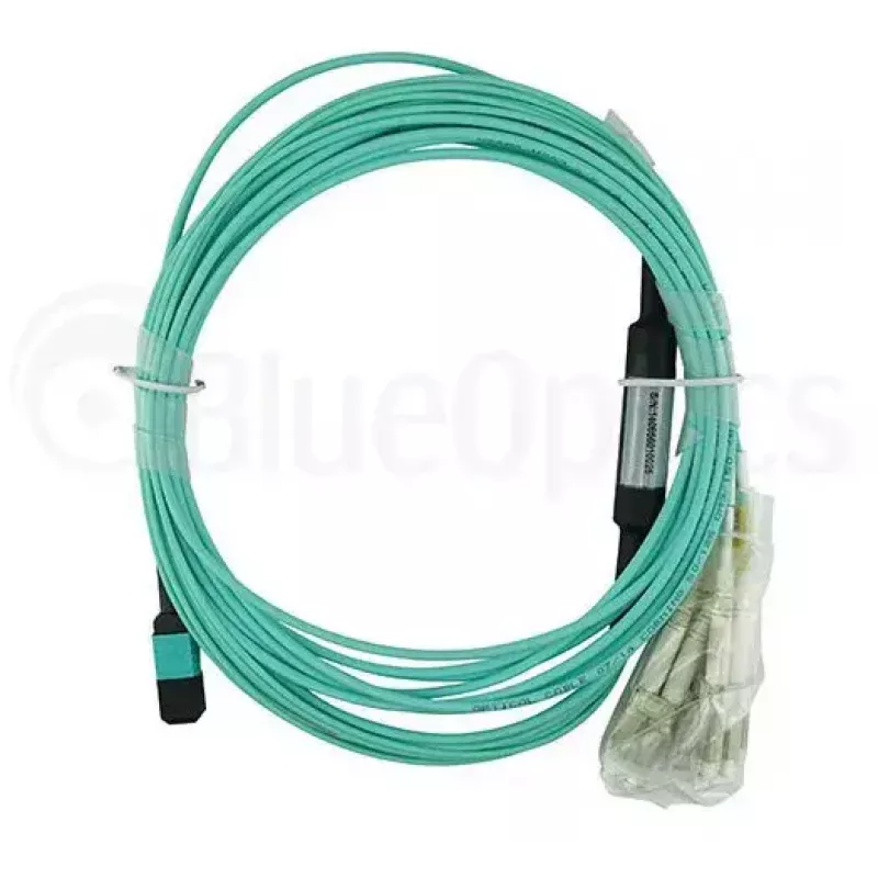 Światłowodowy kabel BlueOptics MTP-4LC-M10M 10 m OM3 MTP do 4×LC full duplex