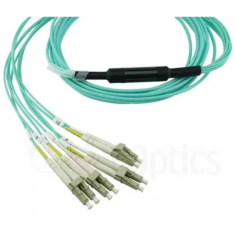Światłowodowy kabel BlueOptics MTP-4LC-M10M 10 m OM3 MTP do 4×LC full duplex