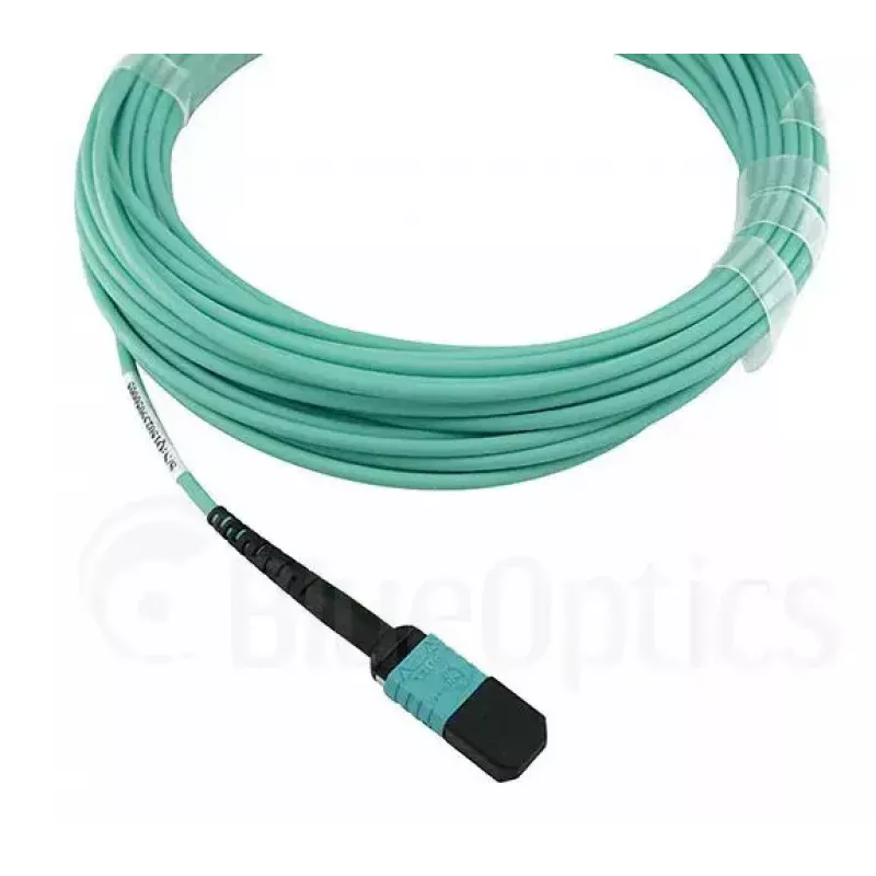 Kabel światłowodowy BlueOptics OCTCABLE10M-SR 10 m OM3 MPO na 4×LC Aqua