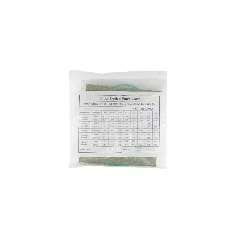 Kabel światłowodowy BlueOptics SFP5141EU10MKB 10 m OM3 MPO na 4×LC aqua