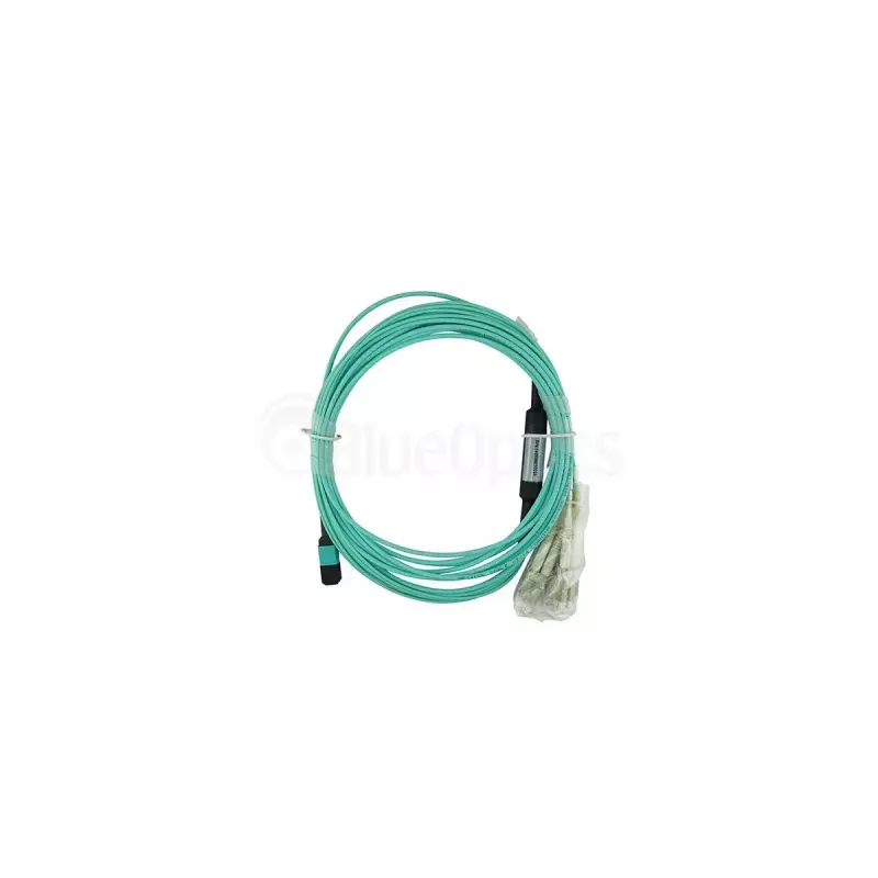 Kabel światłowodowy BlueOptics SFP5141EU10MKB 10 m OM3 MPO na 4×LC aqua