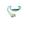Kabel światłowodowy BlueOptics SFP5141EU10MKB 10 m OM3 MPO na 4×LC aqua