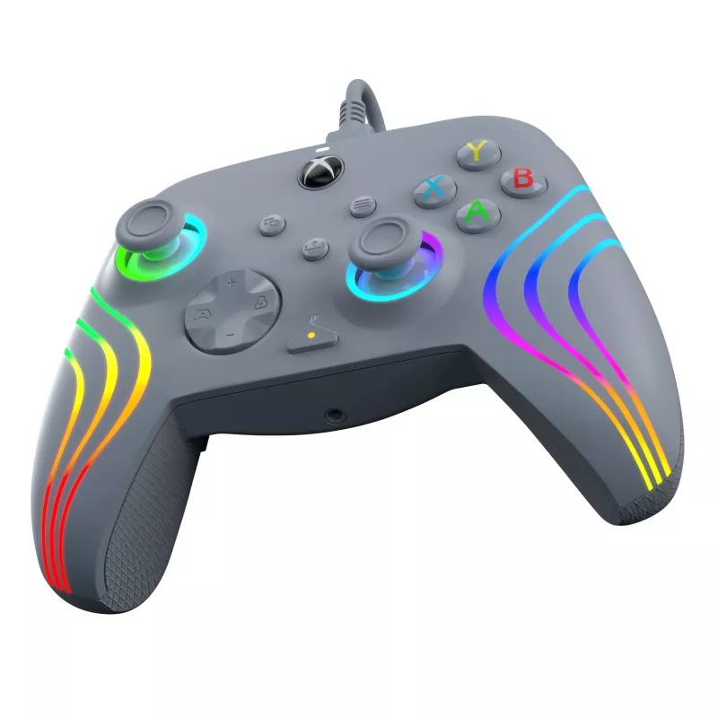 PDP Afterglow Wave szary USB Gamepad Analogue / Digital PC, Xbox One, Xbox Series S, Xbox Series X