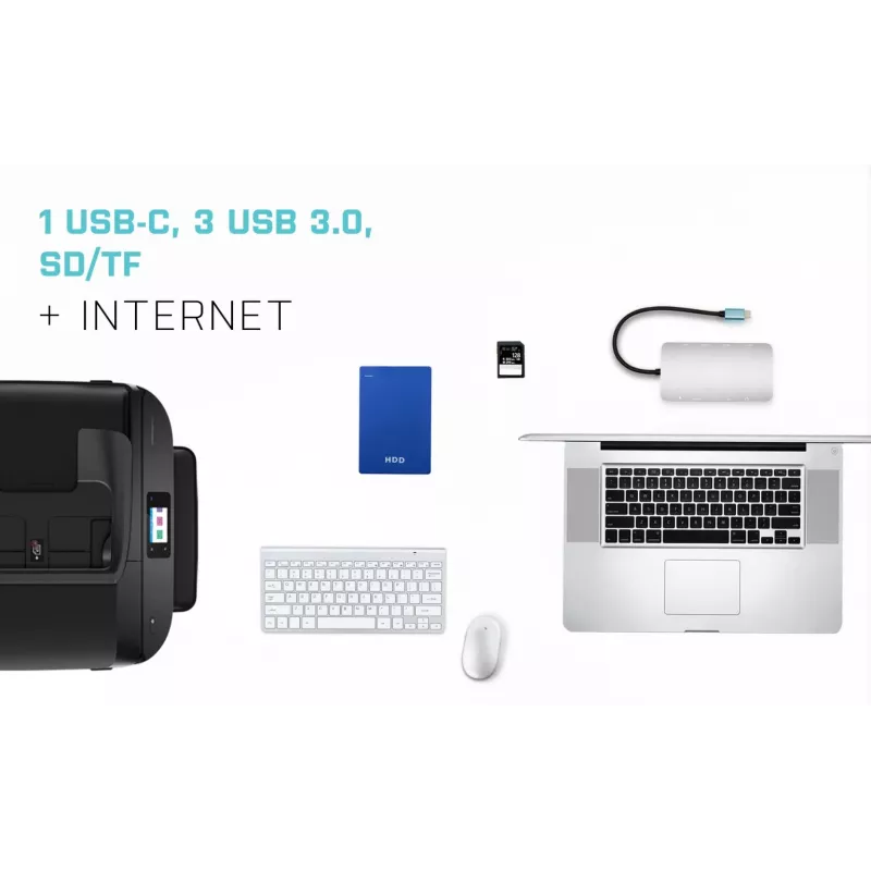 i-tec Metal USB-C Nano Dock HDMI/VGA z LAN + uniwersalna ładowarka 77 W
