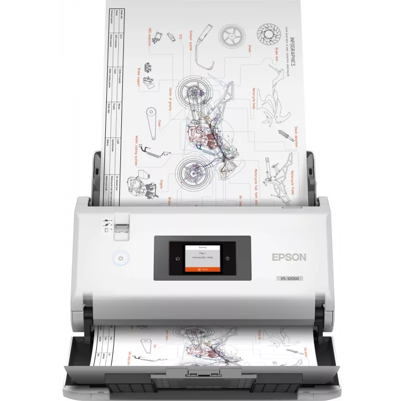 Skaner arkuszowy Epson WorkForce DS-32000 600 x 600 DPI A3 biały
