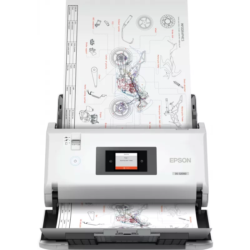 Skaner arkuszowy Epson WorkForce DS-32000 600 x 600 DPI A3 biały