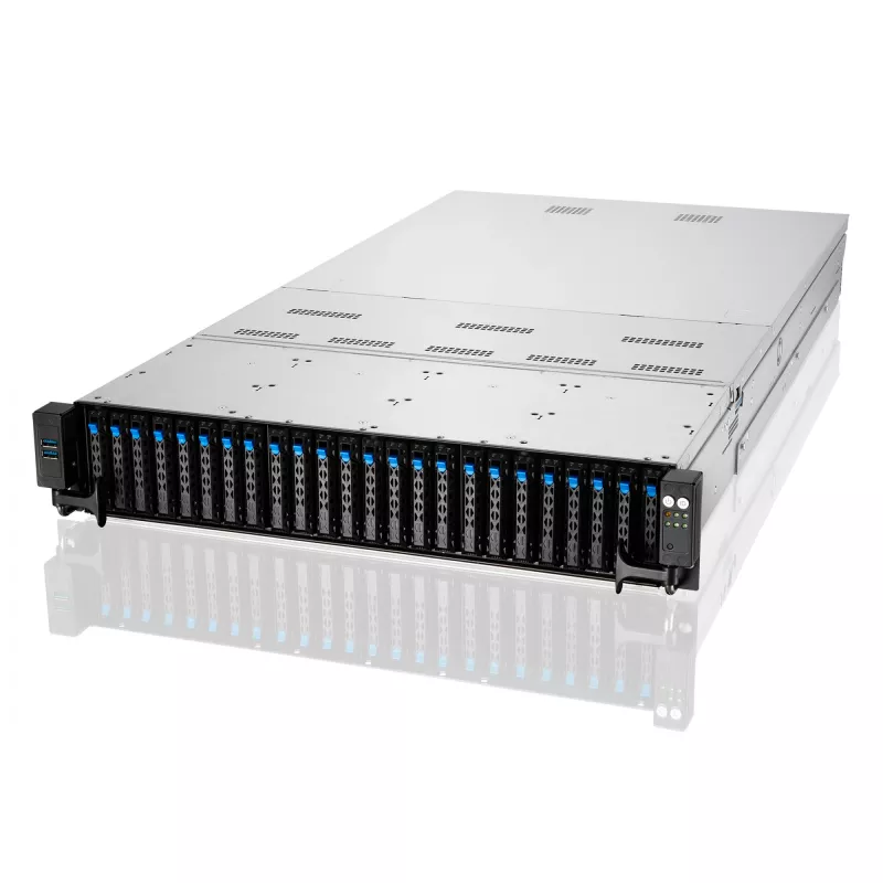 ASUS RS720-E11-RS24U Intel C741 Rack (2U) Czarny, Srebrny