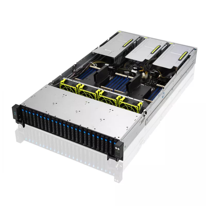 ASUS RS720-E11-RS24U Intel C741 Rack (2U) Czarny, Srebrny