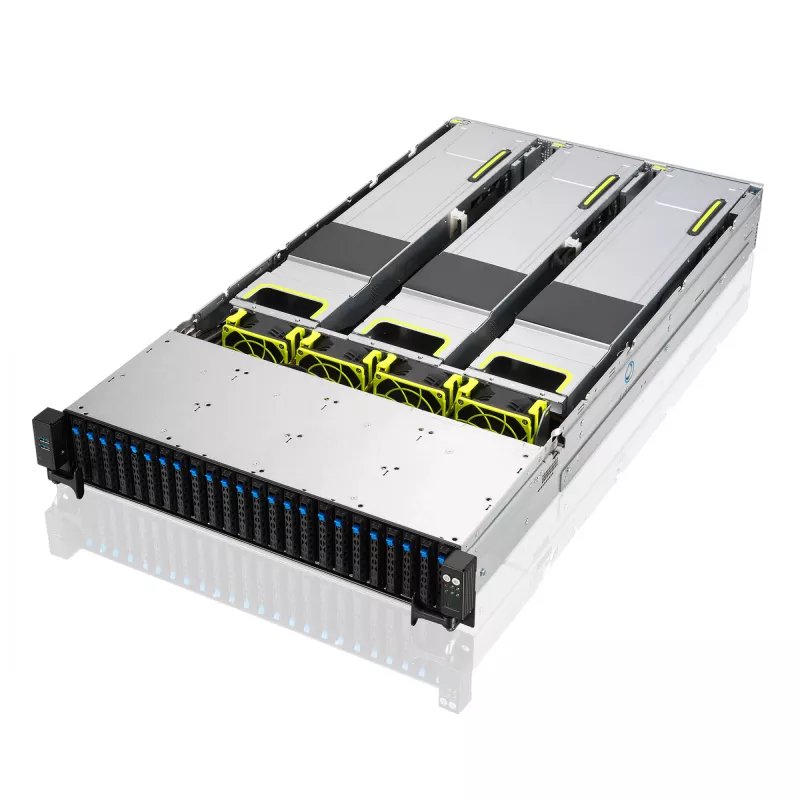 ASUS RS720-E11-RS24U Intel C741 Rack (2U) Czarny, Srebrny