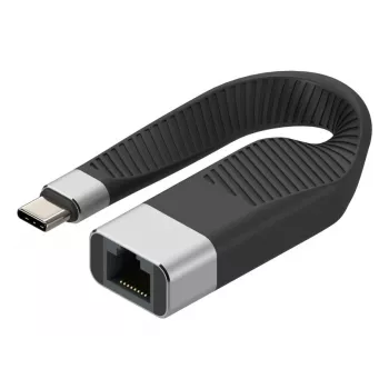 Kabel sieciowy Techly ICOC USBC-RJ45 Czarny 0,144 m