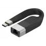 Kabel sieciowy Techly ICOC USBC-RJ45 Czarny 0,144 m