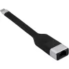 Kabel sieciowy Techly ICOC USBC-RJ45 Czarny 0,144 m