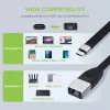 Kabel sieciowy Techly ICOC USBC-RJ45 Czarny 0,144 m