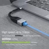 Kabel sieciowy Techly ICOC USBC-RJ45 Czarny 0,144 m