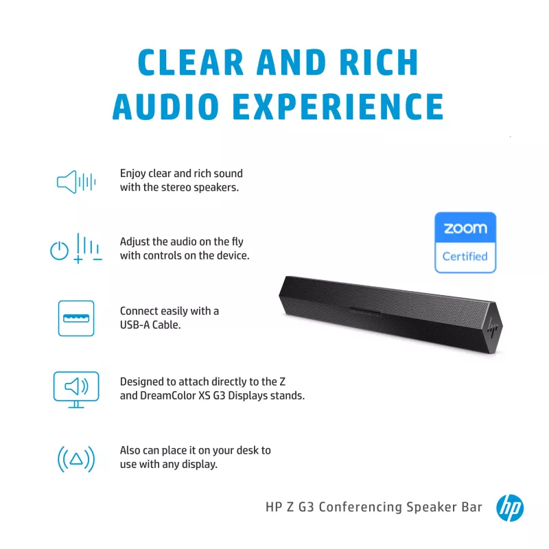 System konferencyjny soundbar Z G3, czarny