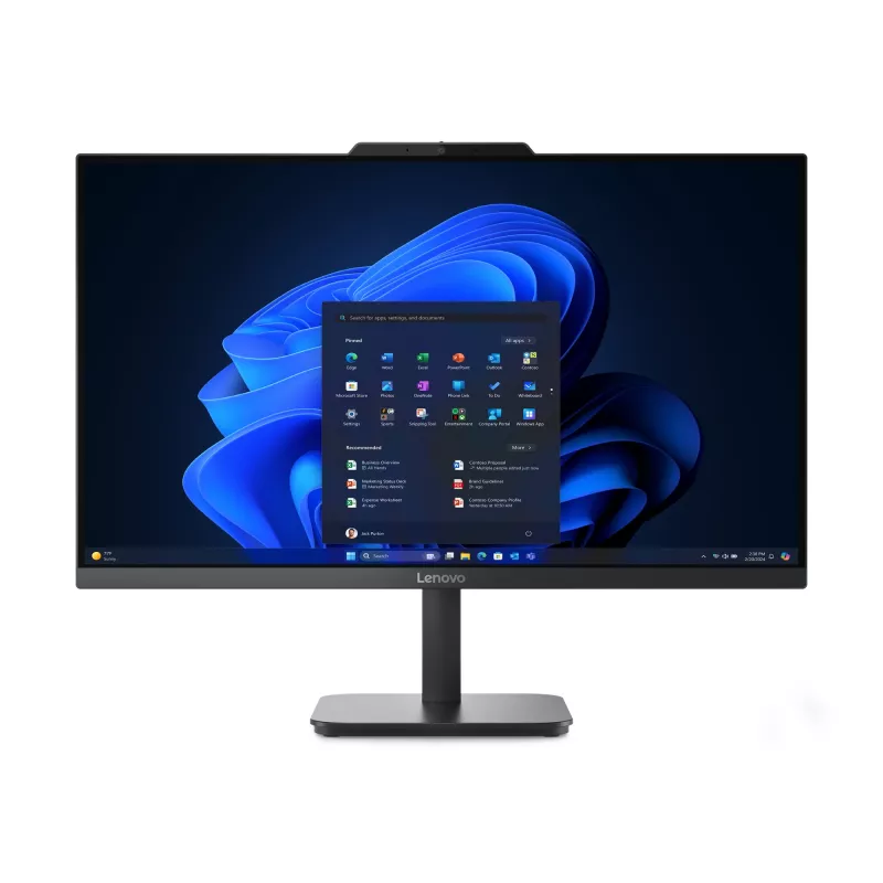 Lenovo V100 Intel Core i3 N-series i3-N305 60,5 cm (23,8 cala) 1920 x 1080 pikseli All-in-One PC 16 GB DDR4-SDRAM 256 GB SSD Windows 11 Pro Wi-Fi 6 (802.11ax) Czarny