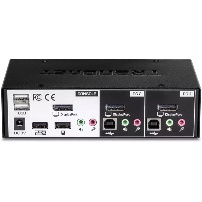 Przełącznik KVM Trendnet TK-241DP Czarny