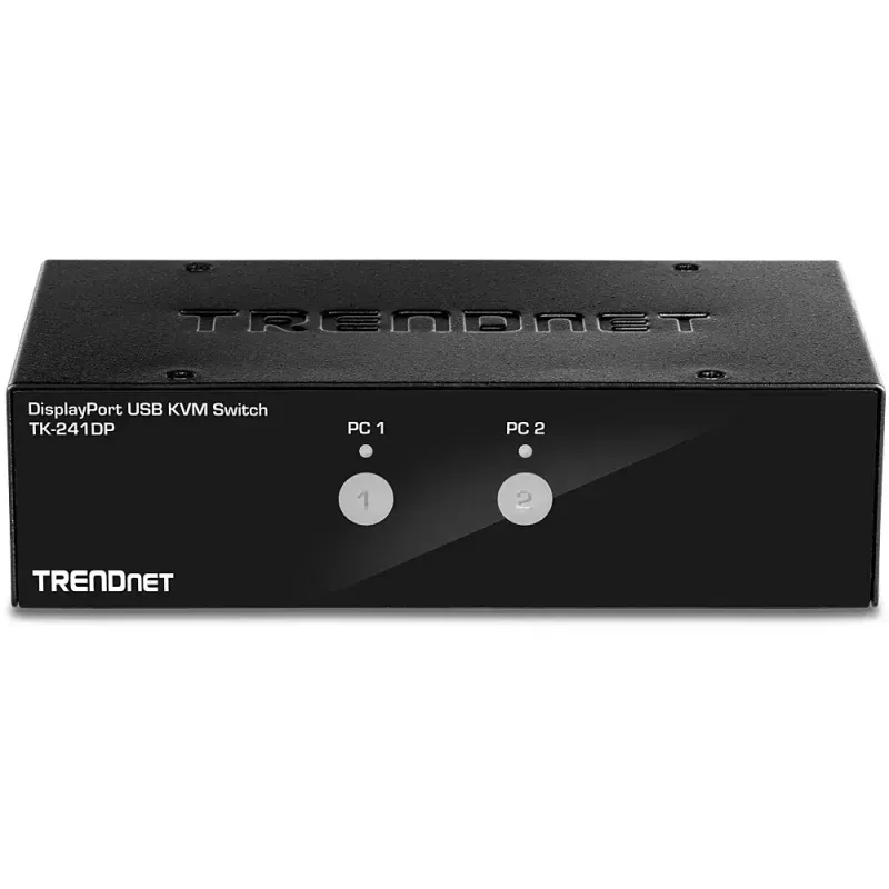 Przełącznik KVM Trendnet TK-241DP Czarny