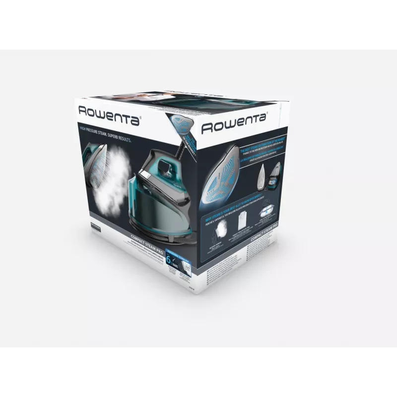 Rowenta DG7623 2200 W 1,1 l Microsteam 400 HD Laser stopa żelazka Czarny, Niebieski