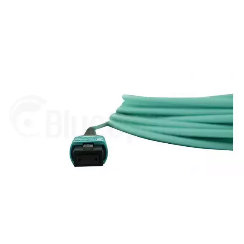 Kabel światłowodowy BlueOptics MC6709309-010-BO 10 m OM3 MPO na 4×LC (50 µm) aqua