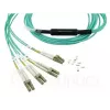 Kabel światłowodowy BlueOptics MC6709309-010-BO 10 m OM3 MPO na 4×LC (50 µm) aqua