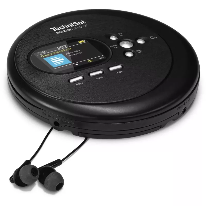 Przenośny odtwarzacz CD TechniSat DIGITRADIO CD 2GO BT Czarny MP3 DAB+ FM